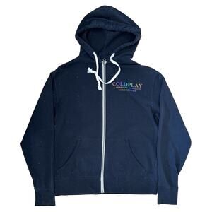 COLDPLAY Sweatshirt Head Full of Dreams Tour 2017 Full Zip Hoodie Adult Size S